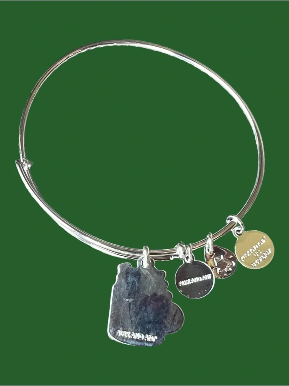 Silver Charm Bangle Bracelet Coffee & Christmas Music by Alex and Ani